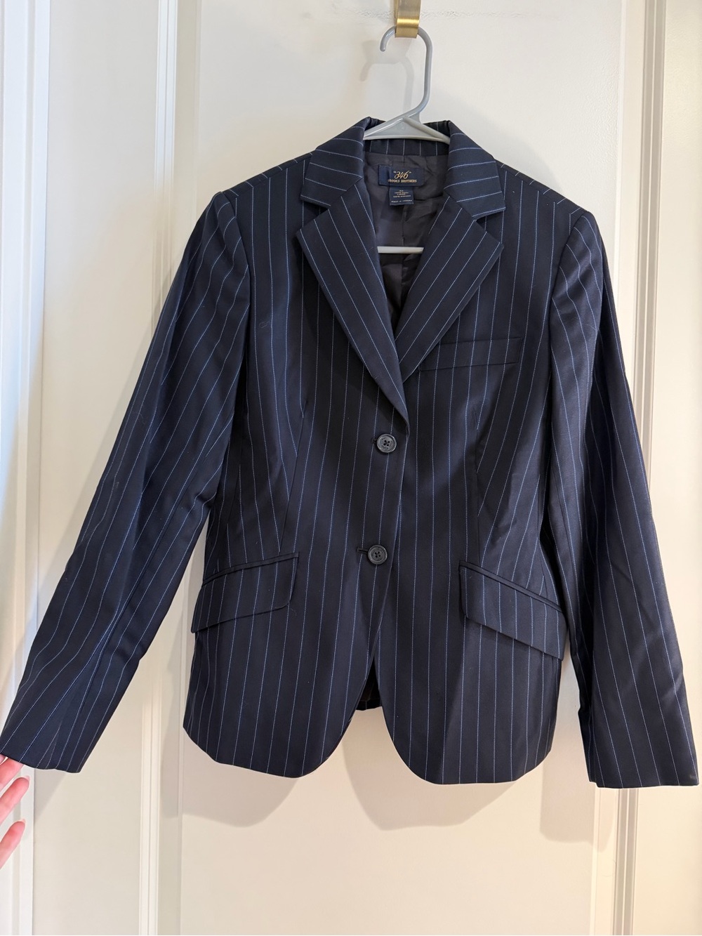 Brooks Brothers Navy Pinstripe Women's Blazer